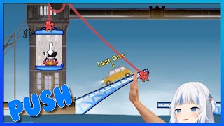 『GAWR GURA』- Gura tries to give the taxi a little push