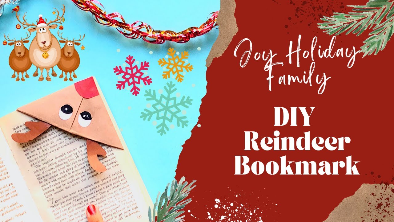 Easy Christmas Tree Bookmark | Paper Crafts DIY | Easy Christmas DIYs