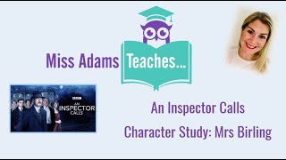 Mrs Birling Analysis - An Inspector Calls
