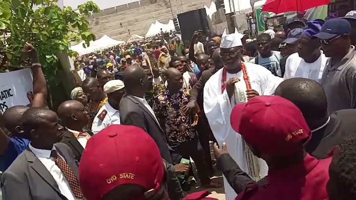 see the moment Iba Gani Adams, the 15th Aare Onakakanfo of yoruba land arrive lisabi 2022