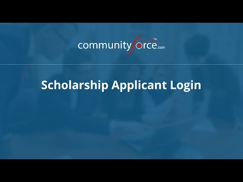 Scholarship Applicant Login