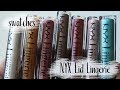 NYX Lid Lingerie // No Words Just Swatches