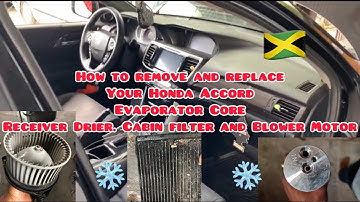 2016 Honda Accord A/C Evaporator Core Replacement, Receiver Drier, Cabin Filter and Blower Motor Fan