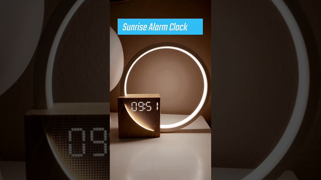 3-in-1 Alarm Clock with Sunrise Simulation & White Noise