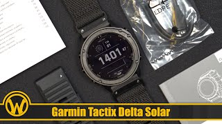 Garmin tactix Delta Solar Edition in 2021 /// Unboxing, Setup & First Look