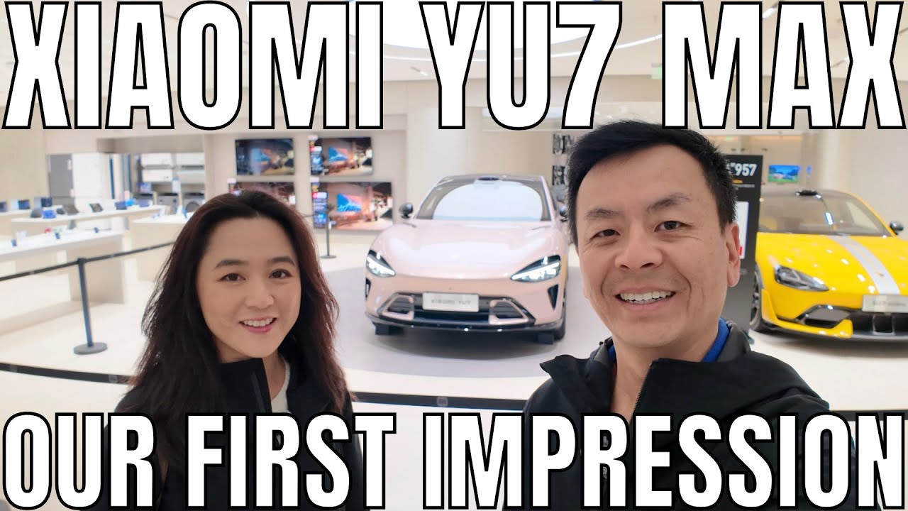 Первый взгляд на Xiaomi YU7 Max Walkaround: торговый центр Гуанчжоу в Китае