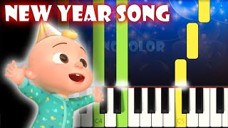 New Year Song - Cocomelon | Piano Tutorial | Karaoke screenshot 5