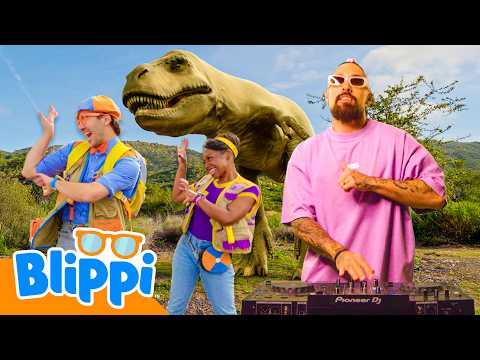 Dino Dance THE REMIX! ft. Lenny Pearce | Blippi Songs 🎶| Educational Songs For Kids