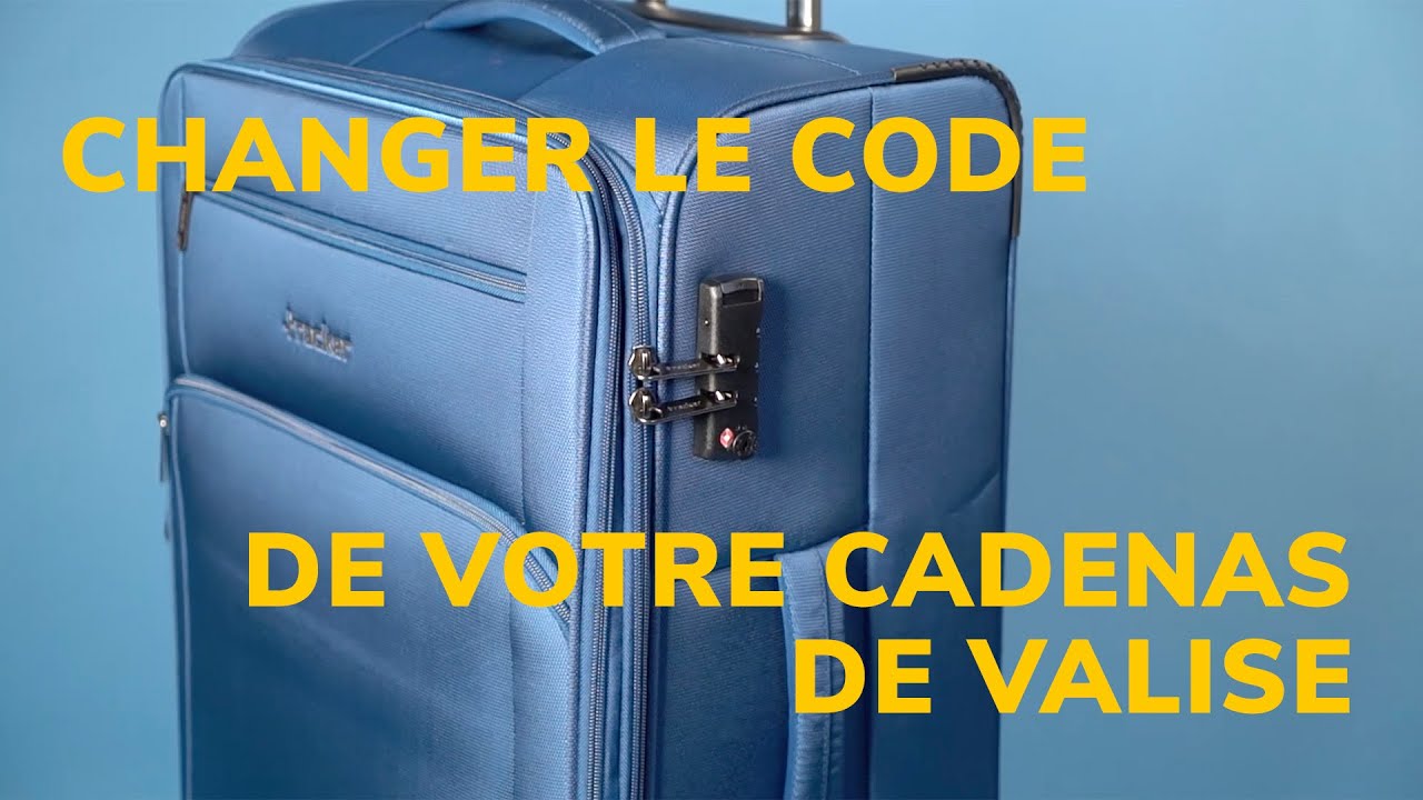 Comment personnaliser le code d'une valise qui détient un cadenas à  combinaison ?