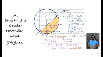AL Pure Math 3 October-November 2021 QP - 9709/31 Solutions