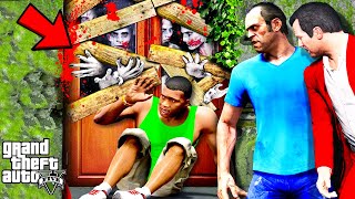 Franklin Trying To Save His House From Zombie Apocalypse In GTA 5 | SHINCHAN and CHOP screenshot 4