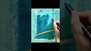 [Soft oil pastels] học vẽ phong cảnh bằng màu sáp dầu screenshot 5