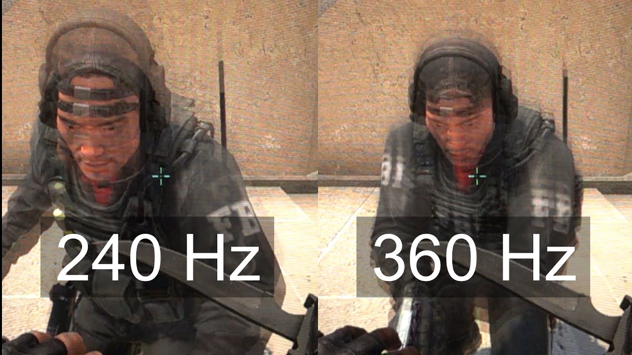 Slow motion] 240 Hz vs 360 Hz - AOC AGON Pro AG254FG 