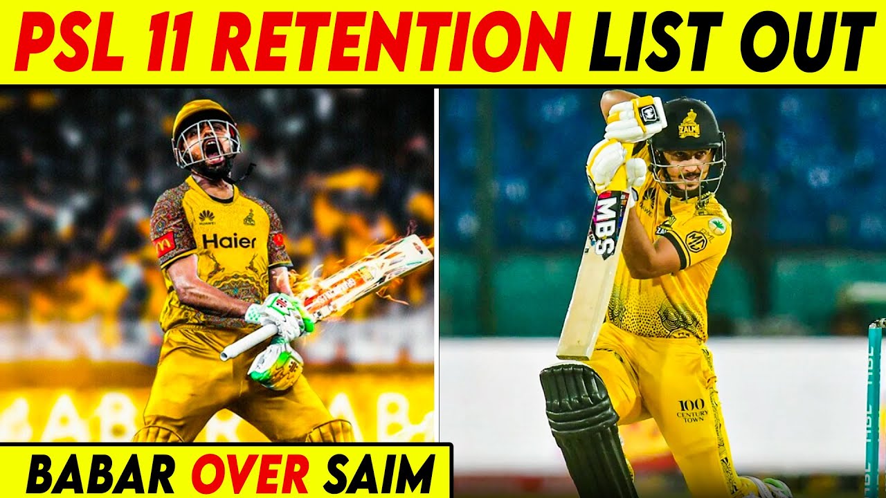 Babar Over Saim? Full PSL 11 Retention Breakdown | GH Sports|LIVE