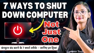 7 Ways to Shut Down Computer System | Computer ko Shutdown Kaise Karen | Computer Tech Academy