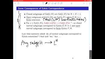 CTNT 2020 - Infinite Galois Theory (by Keith Conrad) - Lecture 3