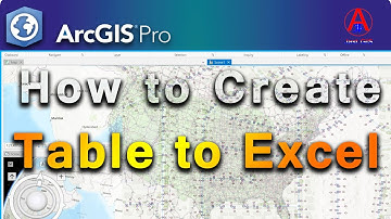 ArcGIS Pro: How to Convert Attribute table to Excel | Convert table to excel
