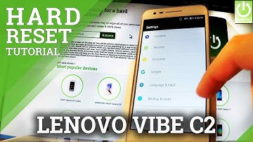 Hard Reset LENOVO Vibe C2 - Restore Android / Delete Data