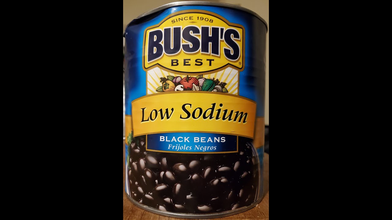 Bush's Best Low Sodium Black Beans Review YouTube