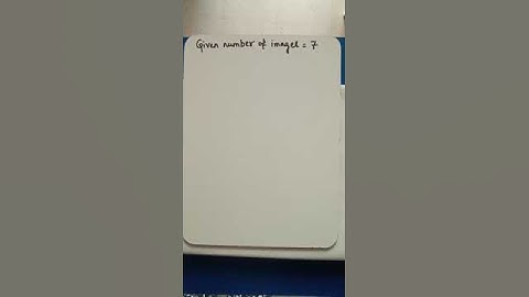 An object is placed between two plane mirrors inclined at an angle to each other. If the number..
