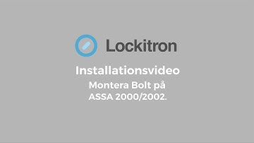 Lockitron installationsvideo ASSA 2000