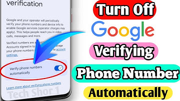 How to Turn Off Google Account Automatic Verify Phone Number