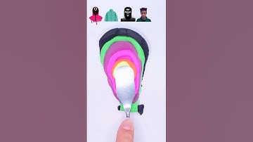 Guess the Mixed Color of Squid Game 2 #colors #squidgame2 #squidgame #asmr #satisfying #colormixing