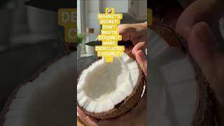 Market Secret Revealed! 🥥 Make Desiccated Coconut from Leftover Coconut Pulp