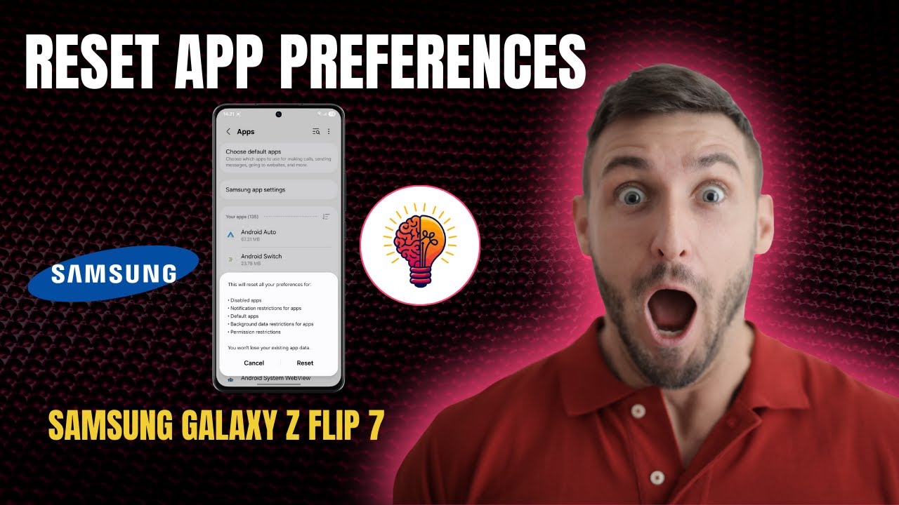 How To Reset App Preferences on Samsung Galaxy Z Flip 7 | Easy Step-by-Step Guide