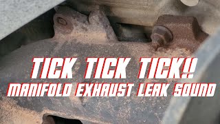 How to know you have a Manifold Exhaust Leak by Ticking Sound #exhaust #rvlife #autorepair