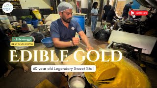 Shimoga’s Legendary Sweet stall | Best MysuruPak & Chiroti #shimoga #mysorepak #sweets