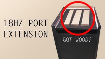 Subwooferbox afstemmen op lagere tonen! - 18Hz baspoort