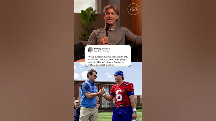 Jaxson Dart and Eli Manning have a special relationship 🤝 #nyg #nfl #giants