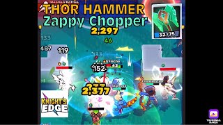 Knight’s Edge - Thor’s Hammer Zappy Axe build! screenshot 1