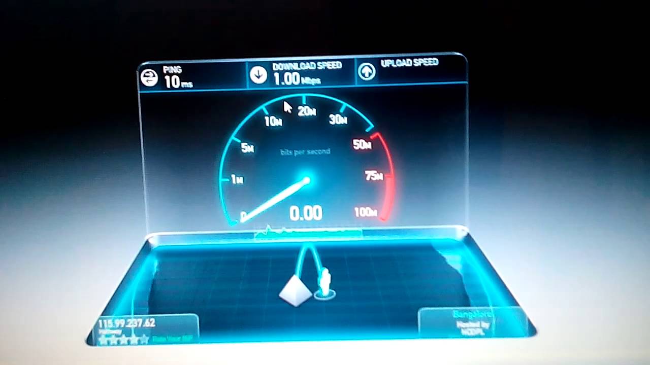 Hathway broadband speed test (after monthly limit) YouTube