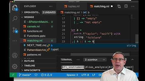 Pattern Matching | OCaml Programming | Chapter 3 Video 7