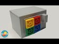 LEGO safe with buttons (no technic) - easy to build - full tutorial