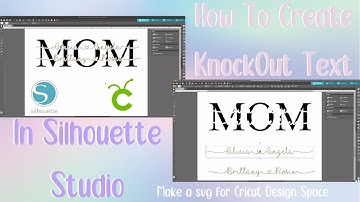 HOW TO CREATE KNOCKOUT TEXT IN SILHOUETTE STUDIO | BEGINNERS TUTORIAL 2021 | MOTHER