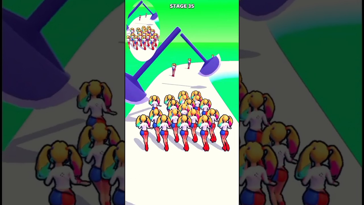 Girls Attack 😲 Run👯gameplay 