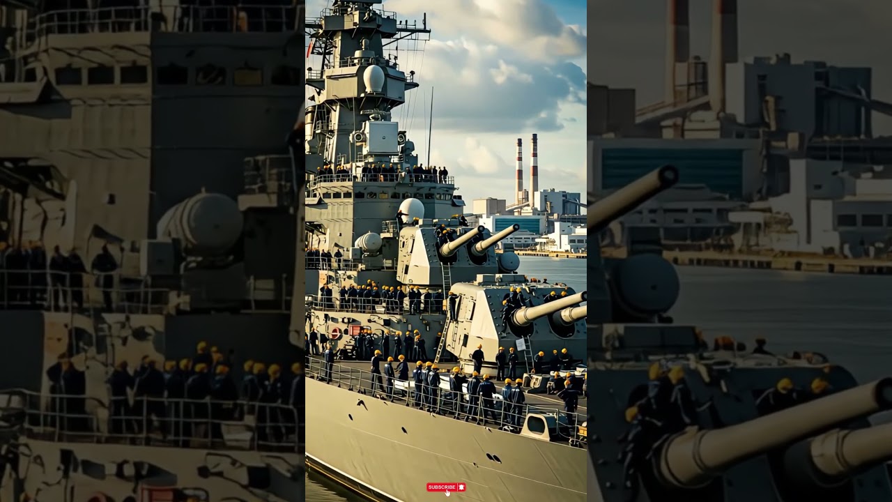 Massive warship deployed! 🚢 