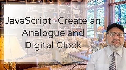 JavaScript - Create an Analogue and Digital Clock || in Urdu Language ||65