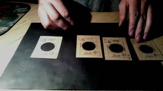 Card trick with holes Peter Pellikaan "Holes again 2"