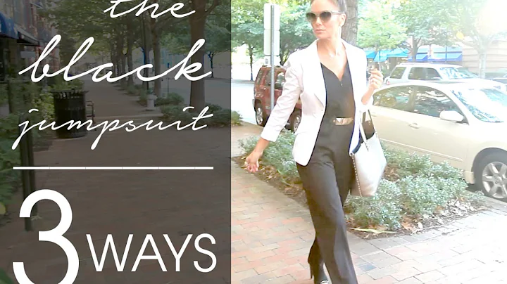 3 Stylish Ways to Rock a Black Jumpsuit