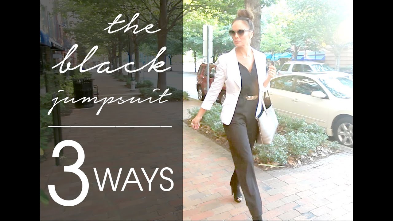 3 WAYS TO WEAR A BLACK JUMPSUIT w/ Tiffany Hendra of Sanctuary Of Style