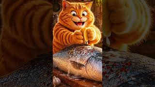 Tiny cat stole a GIANT fish 😂🐟🔥
