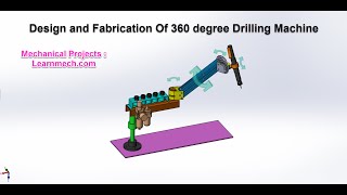 360 degree drilling machine | Flexible drilling machine - Mechanical project
