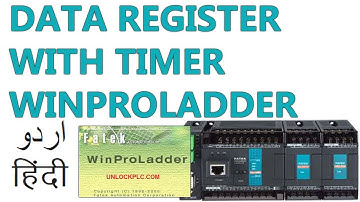 L14- How to use Data Register with Timer in Fatek PLC Winproladder Hindi Urdu