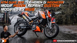 KTM DUKE 200 TERKEREN DI INDONESIA! Modif Hedon Duke 200 by Monkeywork Garage!