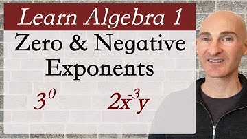 How to Work with Negative and Zero Exponents (Algebra Basics)
