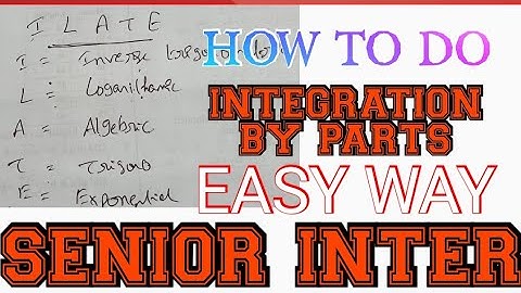 SENIOR INTER//INTEGRATION BY PARTS//CHAPTER WISE//AP AND TS